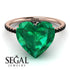 Heart Shape Emerald Ring - Noelle No. 35